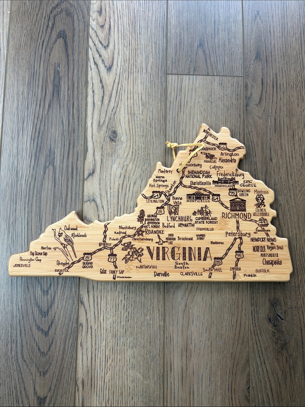 Totally Bamboo | Virginia State Bamboo Serving Board